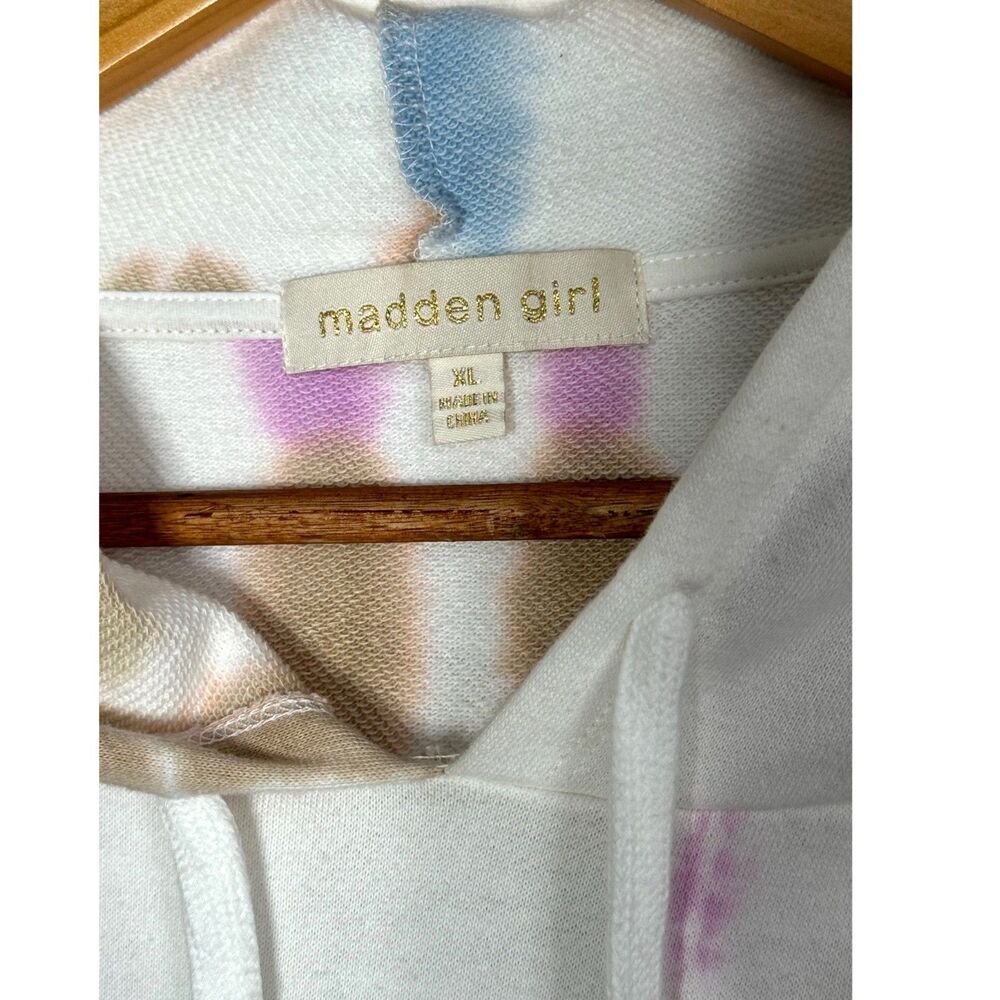 XL Tie dye, Multi color, Madden girl crop hoodie - Picture 3 of 4
